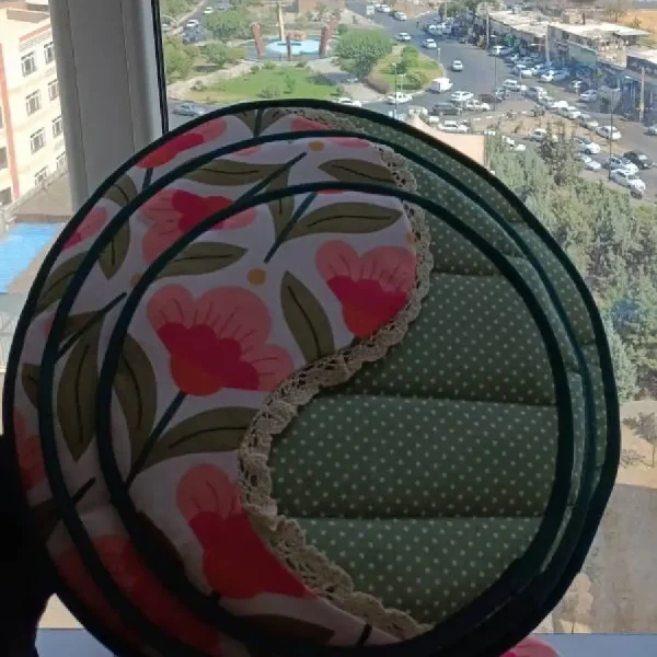 دمکن سه سایز طرح بته‌جقه