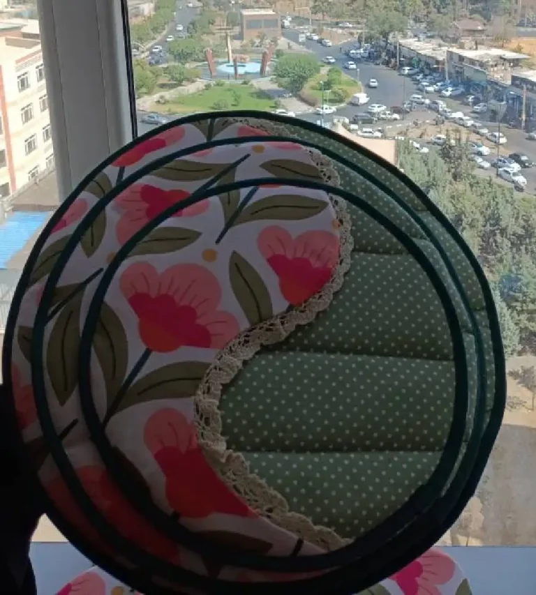 دمکن سه سایز طرح بته‌جقه